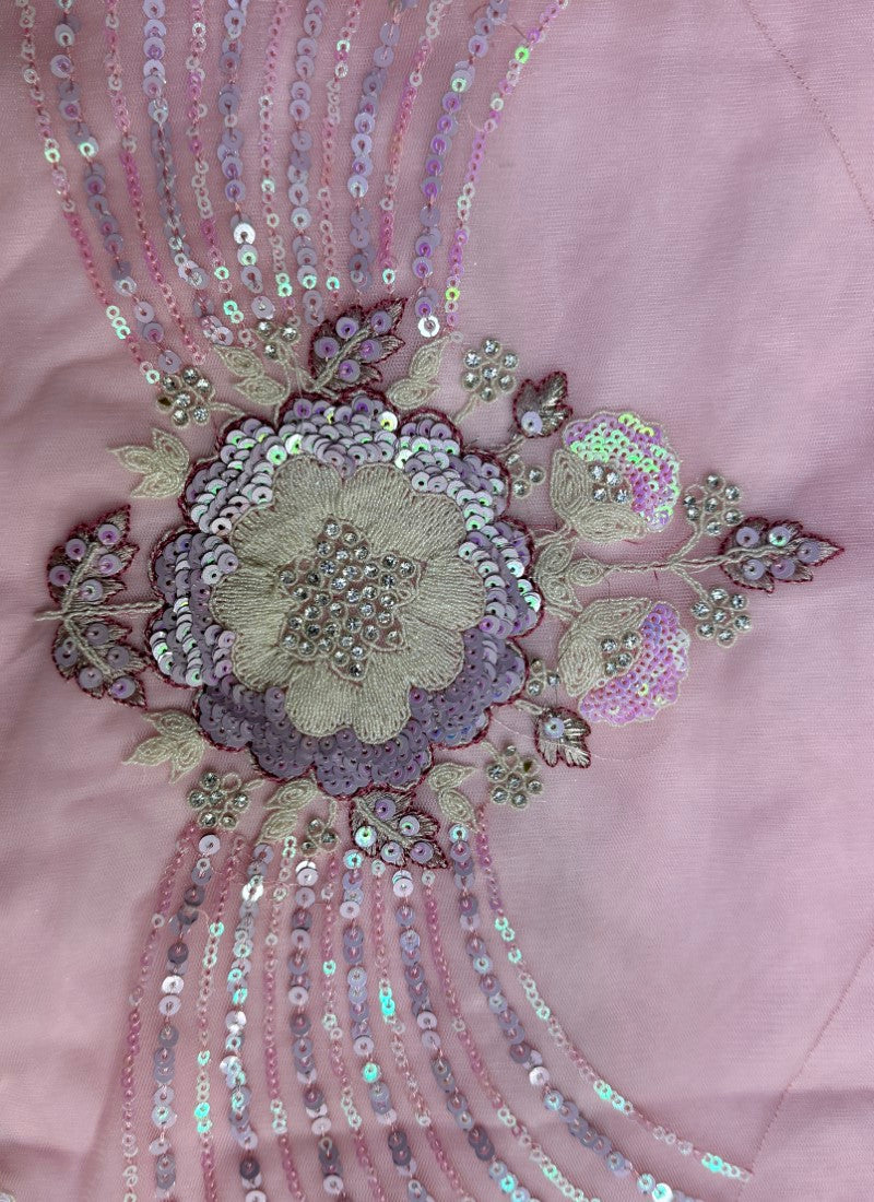 Beautifully Fancy sequins and Dori work combine sophisticated embroidered designer Partywear Lehengacholi