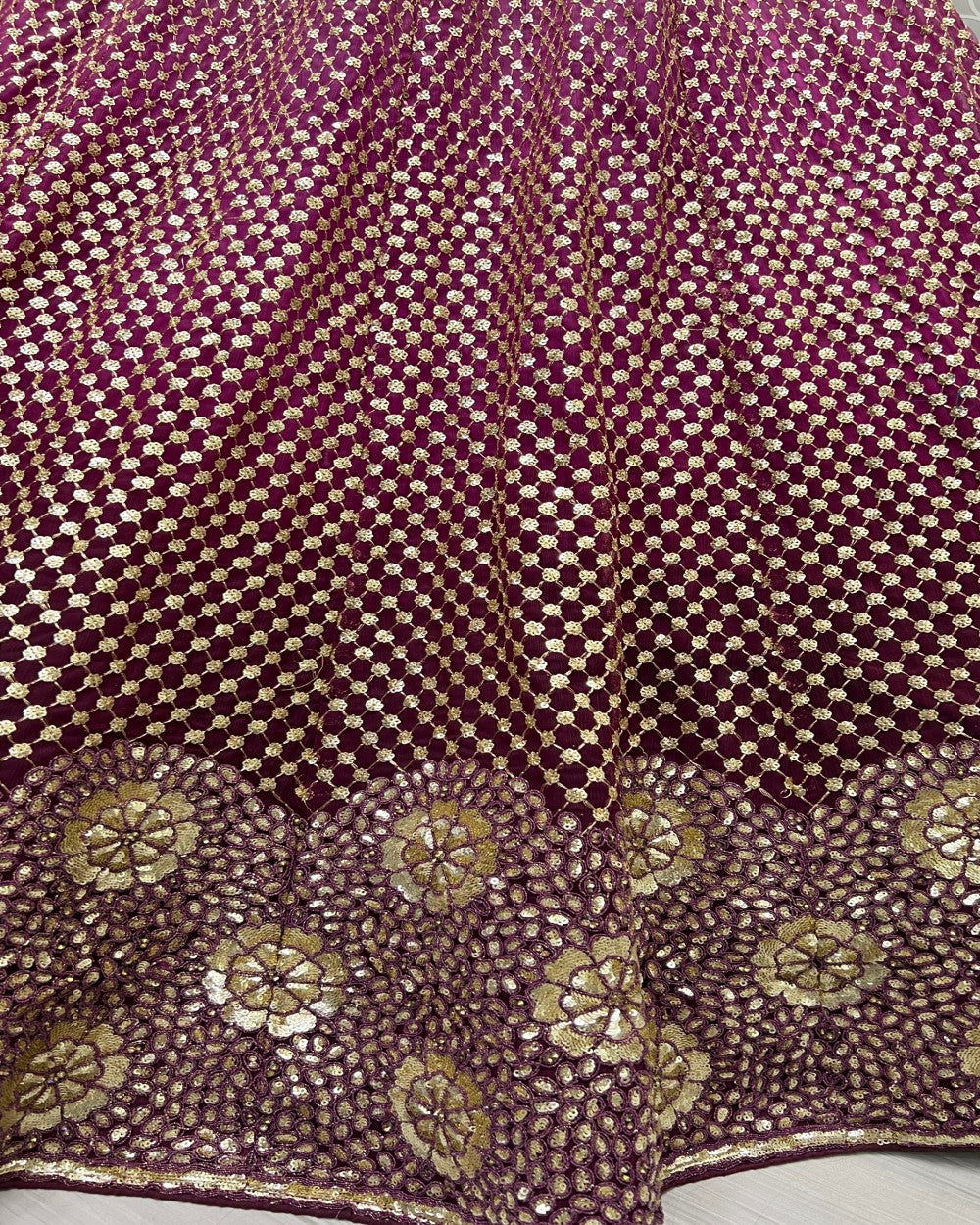 Sequins and Dori embroidery Wedding Partywear Lehenga choli