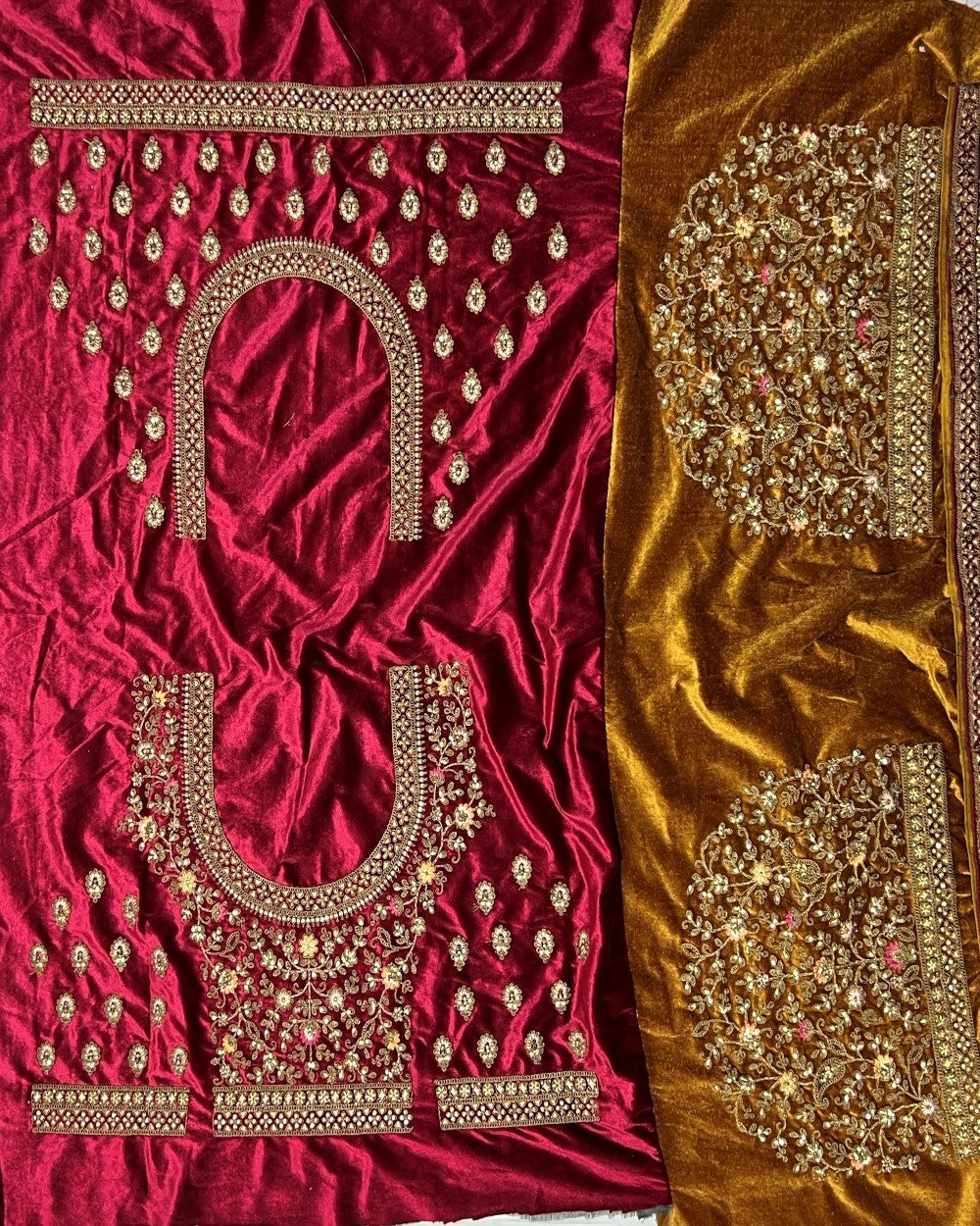 Heavy embroidery Patch work Lehenga choli