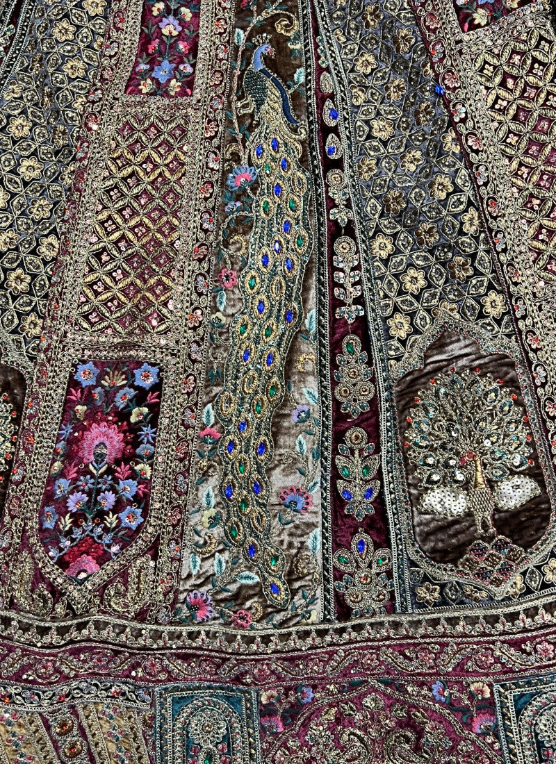 Stunning Peacock Embroidered Designer Bridal Lehenga Choli Chicku