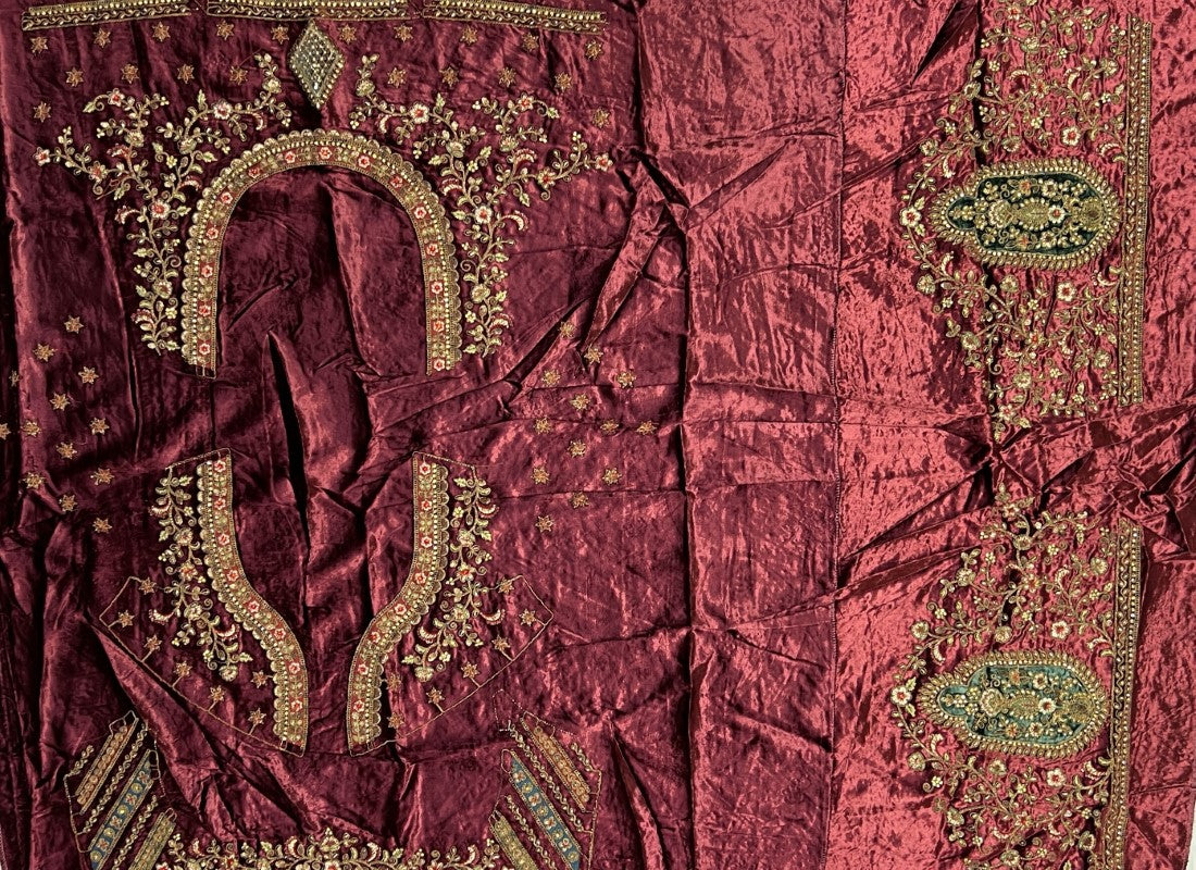 Stunning Embroidery with fancy Lace work bridal Lehengacholi with double dupatta