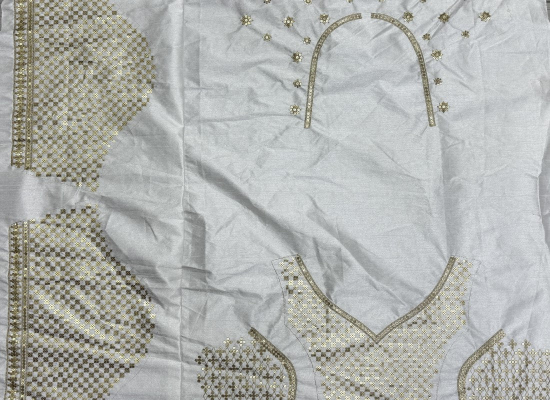 Pure Chinon & Silk Crafted in metalic Sequins with zari Embroidery Flaired Partywear Lehengacholi