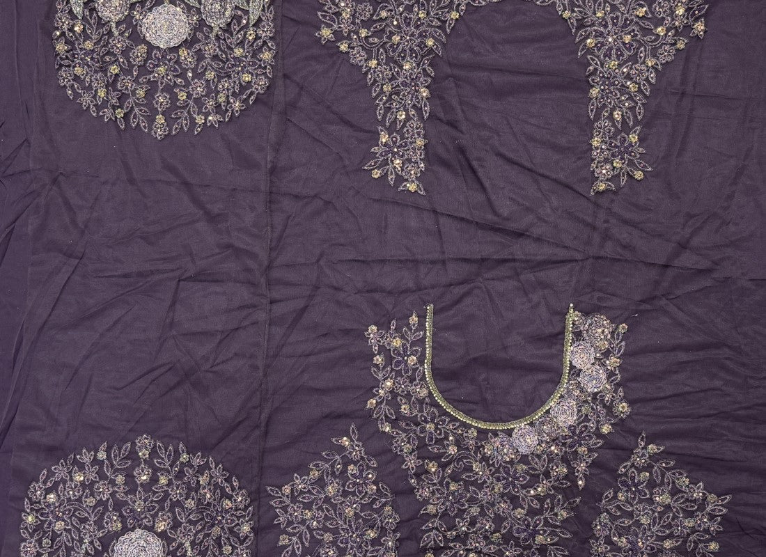 Exclusive Color Range in Partywear Matte Purple Colour Lehengacholi crafted with various work