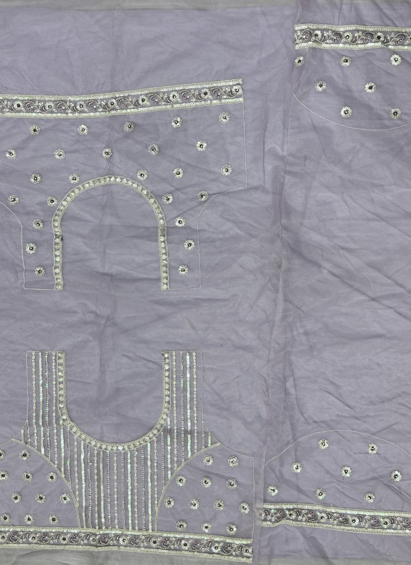 Beautiful Hanging Sequins with Dori Embroidered Partywear Lehengacholi in Mauve Colour