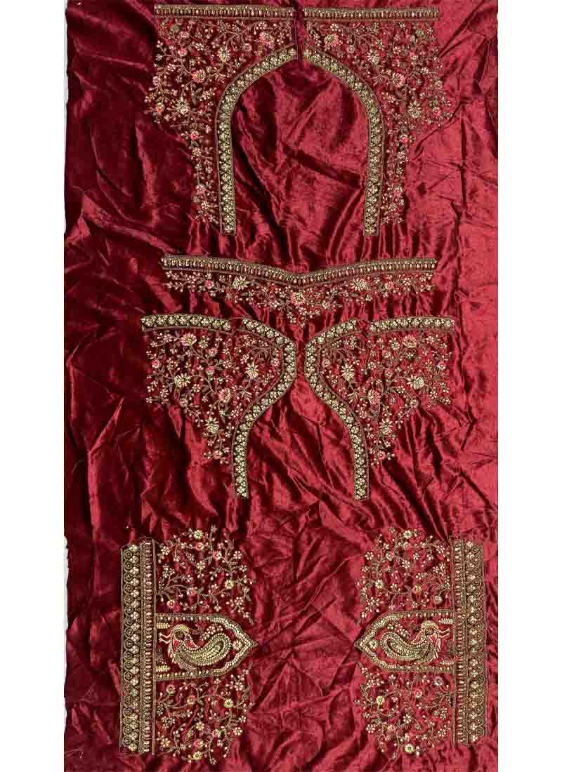 Phenomenal Ornamentation on Velvet With various color patch work combine Designer Lehengacholi