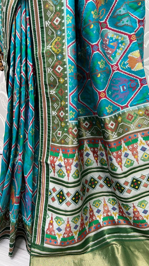 Utmost Elegance Designed Pure Patola Meena Silk Saree