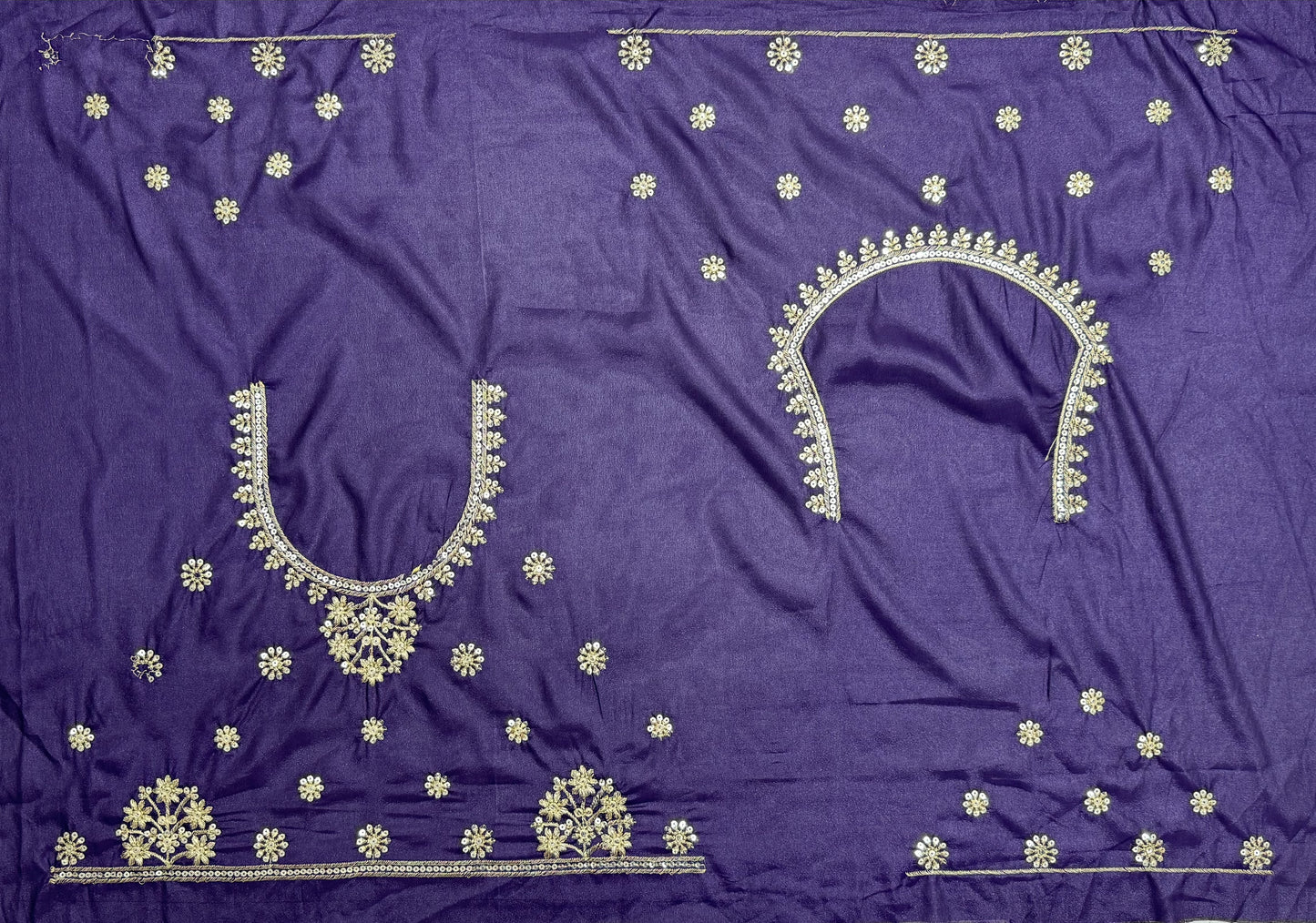 Royal Indigo Peacock Embroidered Silk Lehenga Choli with Soft Net Dupatta