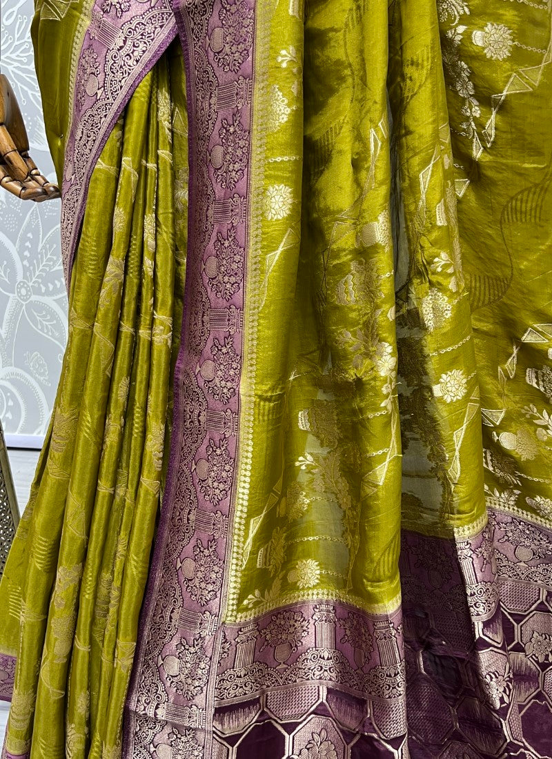 Mustard Elegant and Sophisticated made Silk Saree with Blouse
