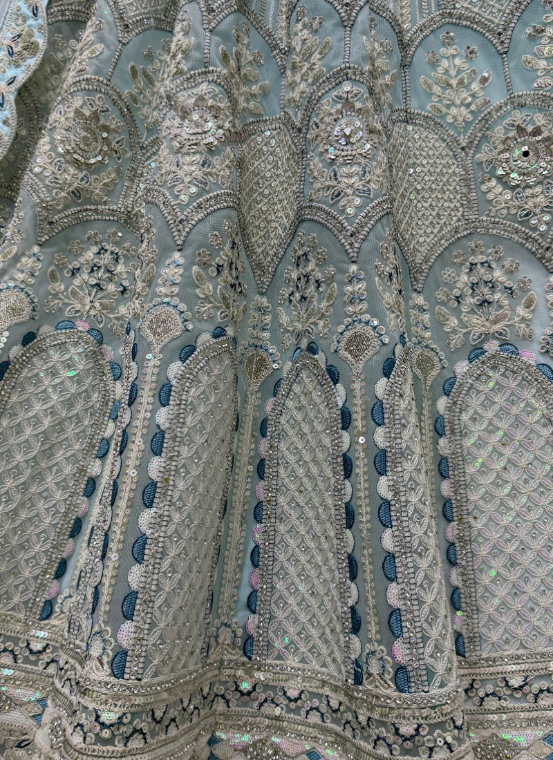 Designer Embroidered in various sequins and dori work Partywear Lehenga choli