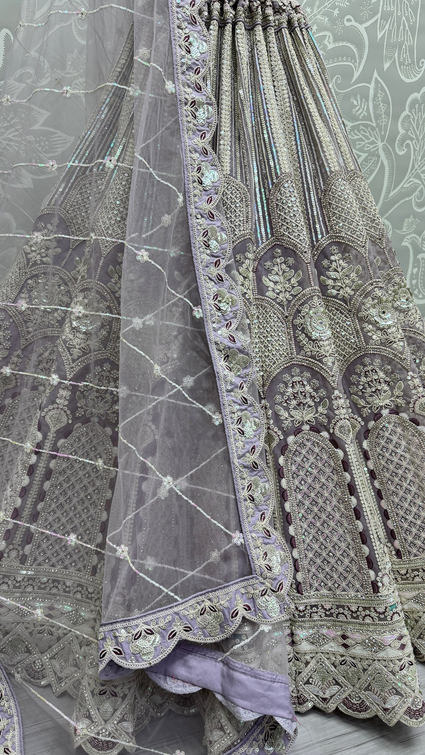 Designer Embroidered in various sequins and dori work Partywear Lehenga choli