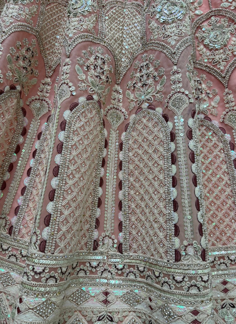 Designer Embroidered in various sequins and dori work Partywear Lehenga choli