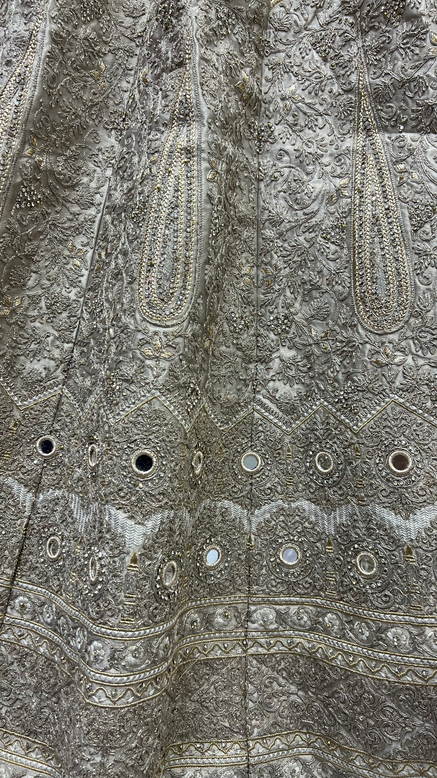 Tone to tone handwork look dori embroidered exclusive collection of Chicku Lehengacholi