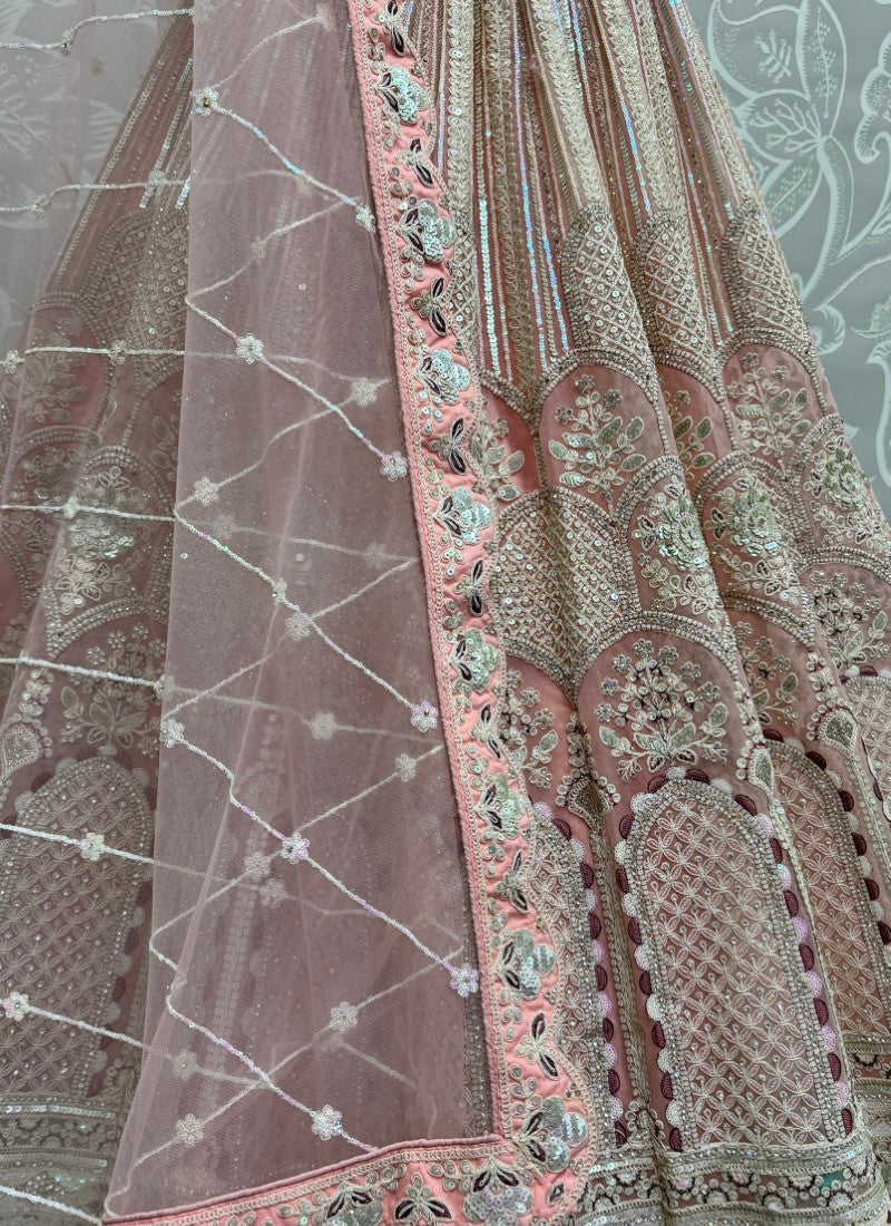 Designer Embroidered in various sequins and dori work Partywear Lehenga choli