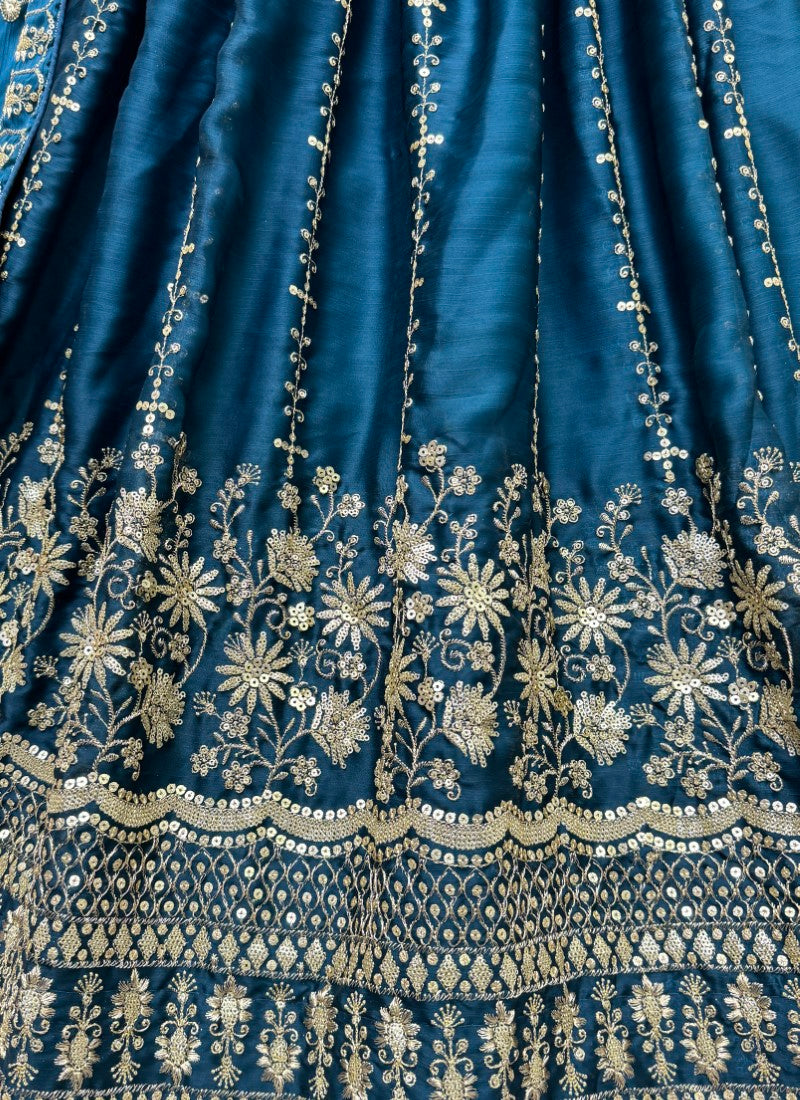 Sober Embroidered Fascinating color range Lehengacholi