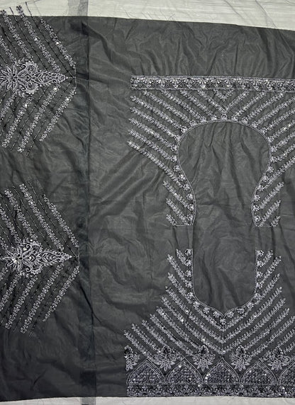 Perfect Partywear Full of Motif Handwork Designer Lehenga choli Black