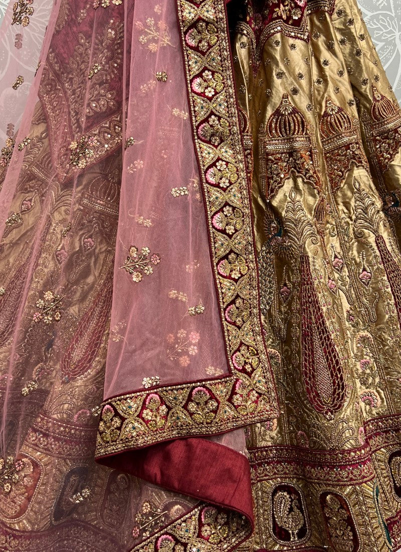 Exquisite Embroidery Velvet Patch work and sequence crafted 5 meter flair Lehengacholi Chicku