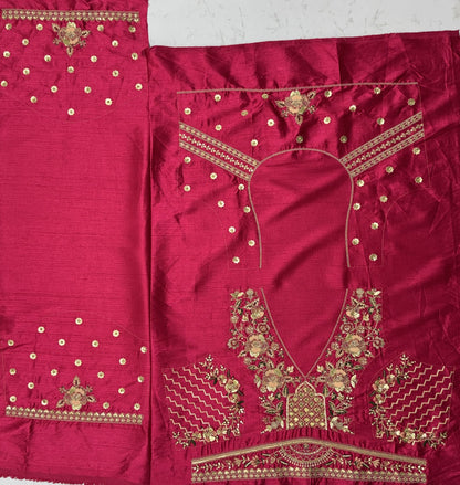 Royal Patchwork Bridal Silk Lehenga Choli with Hand Embroidery & Designer Dupatta