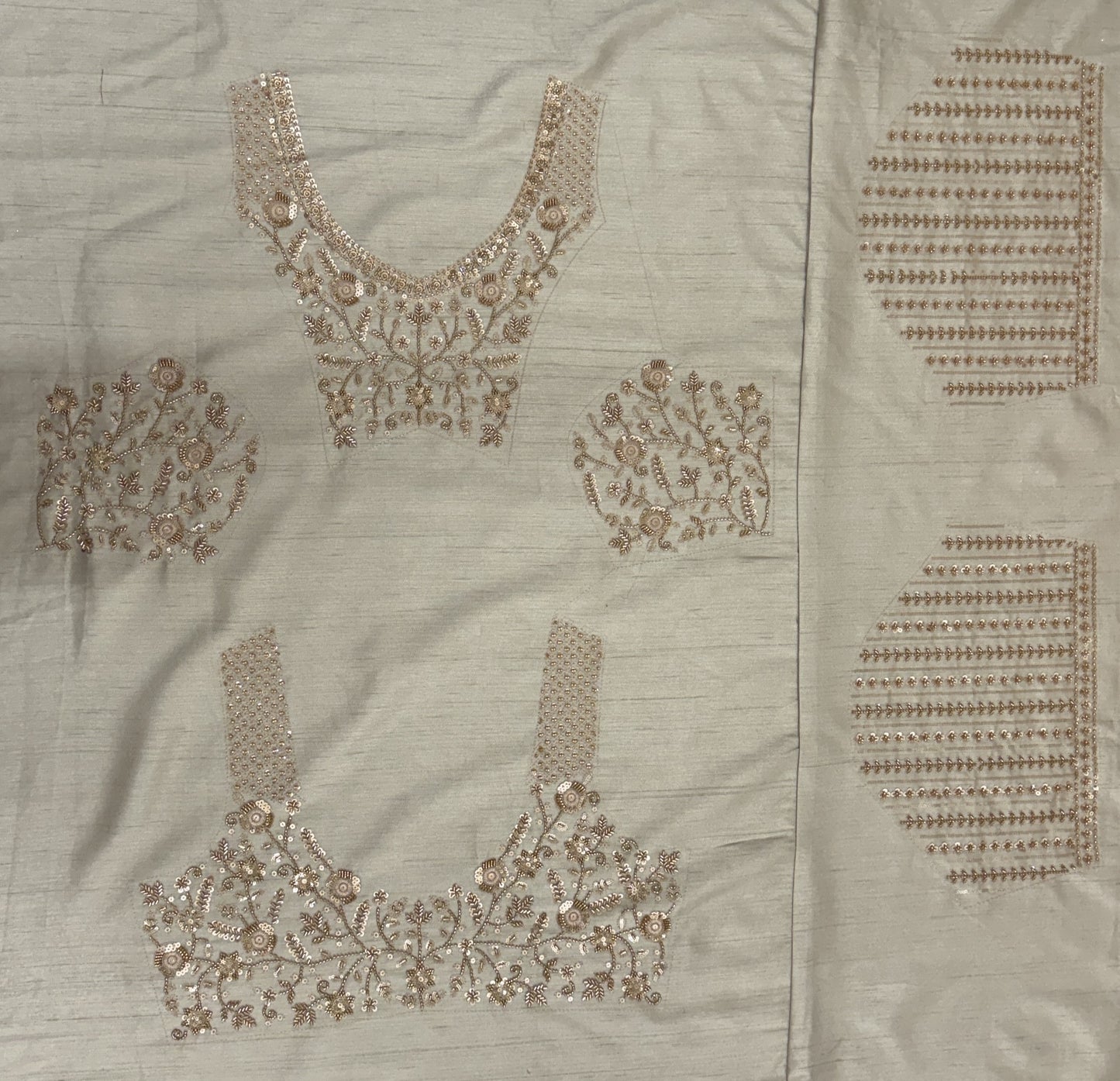 Ivory Silk Bridal Lehenga Choli with Peacock Handwork & Designer Net Dupatta