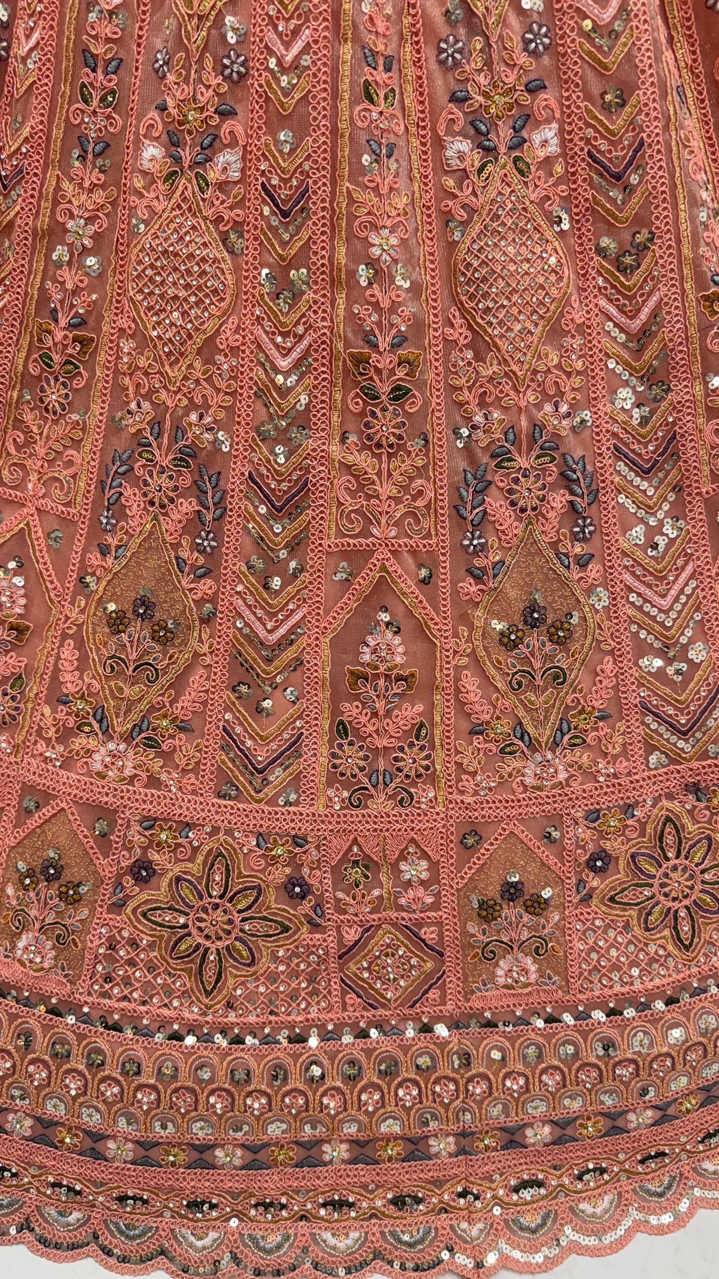 Elegant Blush Pink Bridal Lehenga Choli