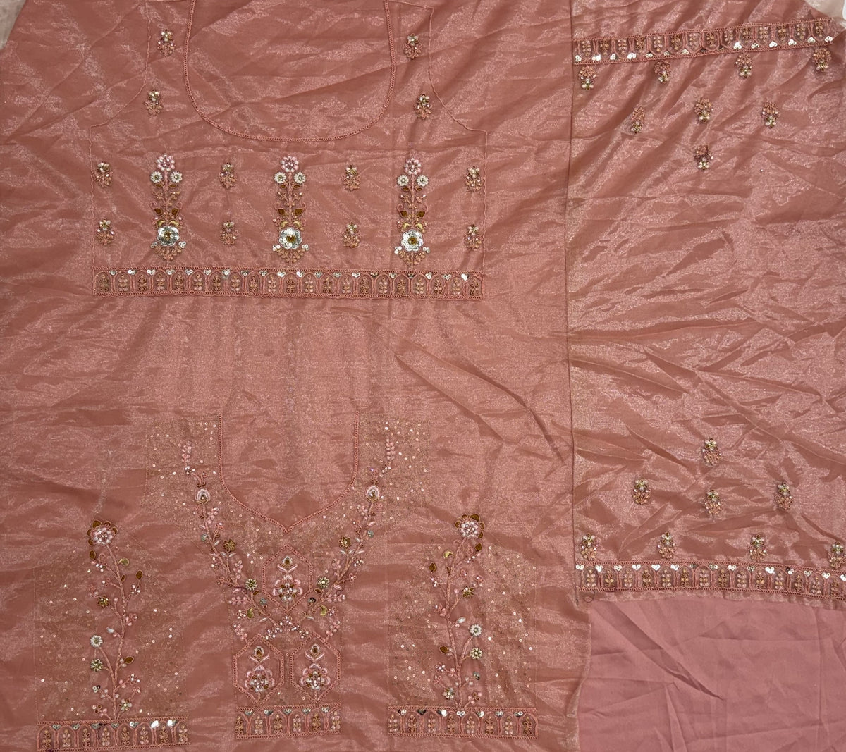 Elegant Blush Pink Bridal Lehenga Choli