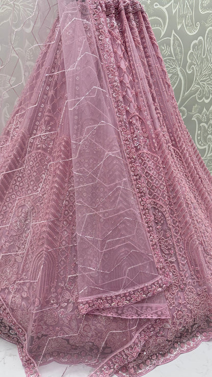 Ivory White Party Wear Lehenga Choli with Designer Embroidery
