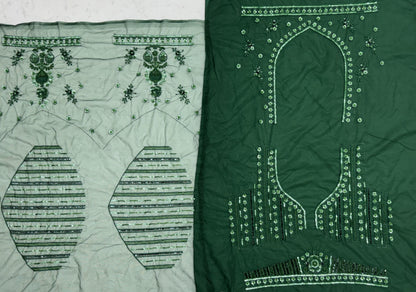 Emerald Green Premium Net Sequins Embroidered Bridal Lehenga Choli with Zardosi Work