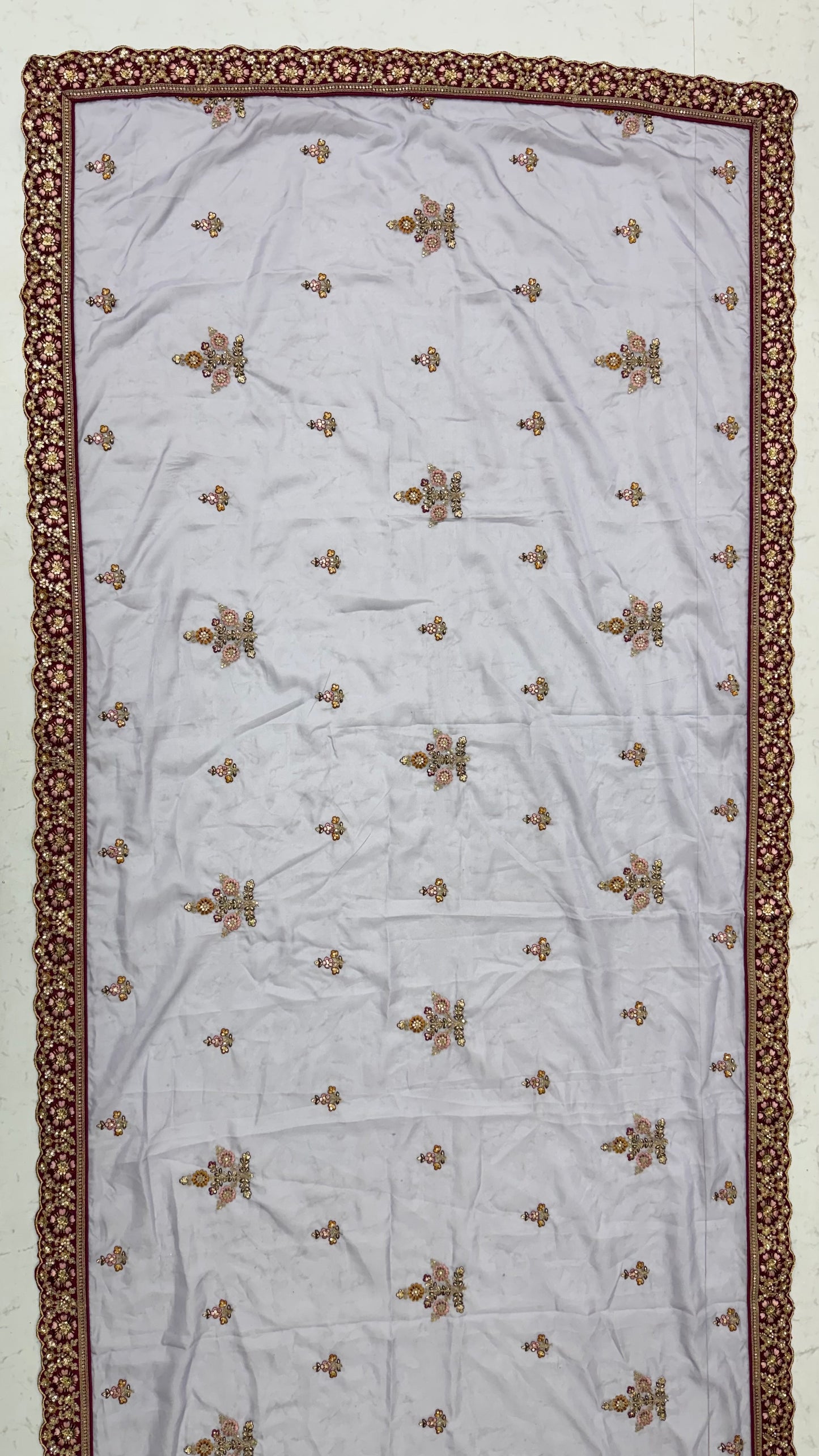 Multicolor Printed Silk Lehenga Choli with Ready-to-Wear Embroidered Blouse & Soft Net Dupatta