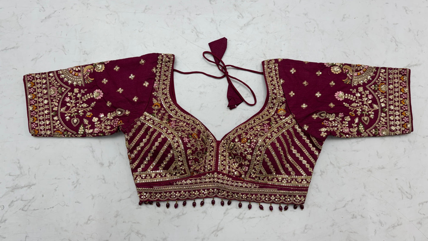 Multicolor Printed Silk Lehenga Choli with Ready-to-Wear Embroidered Blouse & Soft Net Dupatta