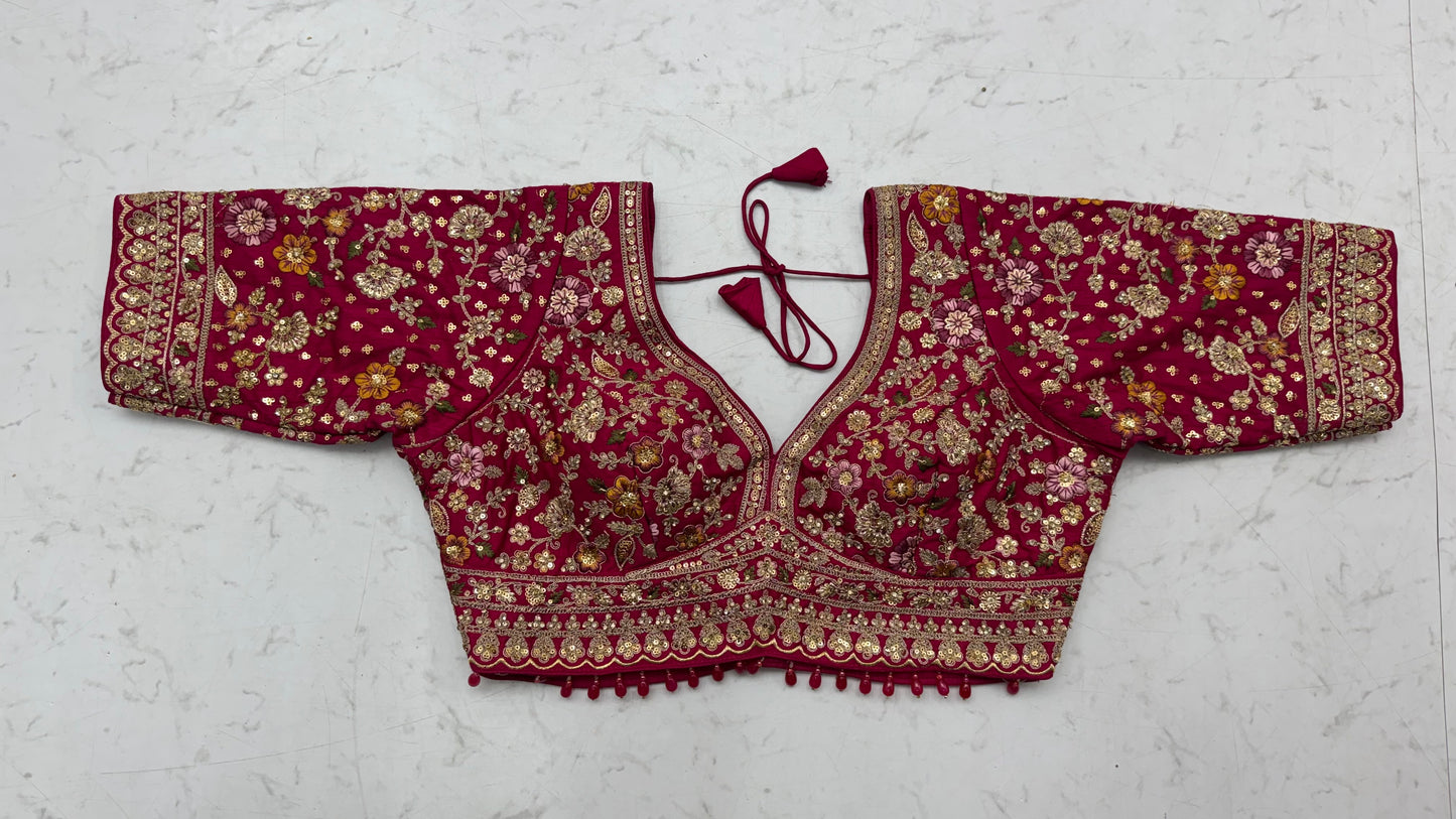 Pastel Multicolor Printed Silk Lehenga Choli with Ready-to-Wear Embroidered Blouse & Soft Net Dupatta
