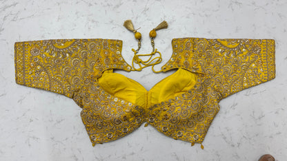 The Ananta Royal Mustard Banarasi Silk Zari Woven Designer Lehenga Choli