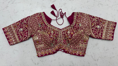 The Pichwai Rani Pink Royal Heritage Embroidered Bridal Lehenga Choli