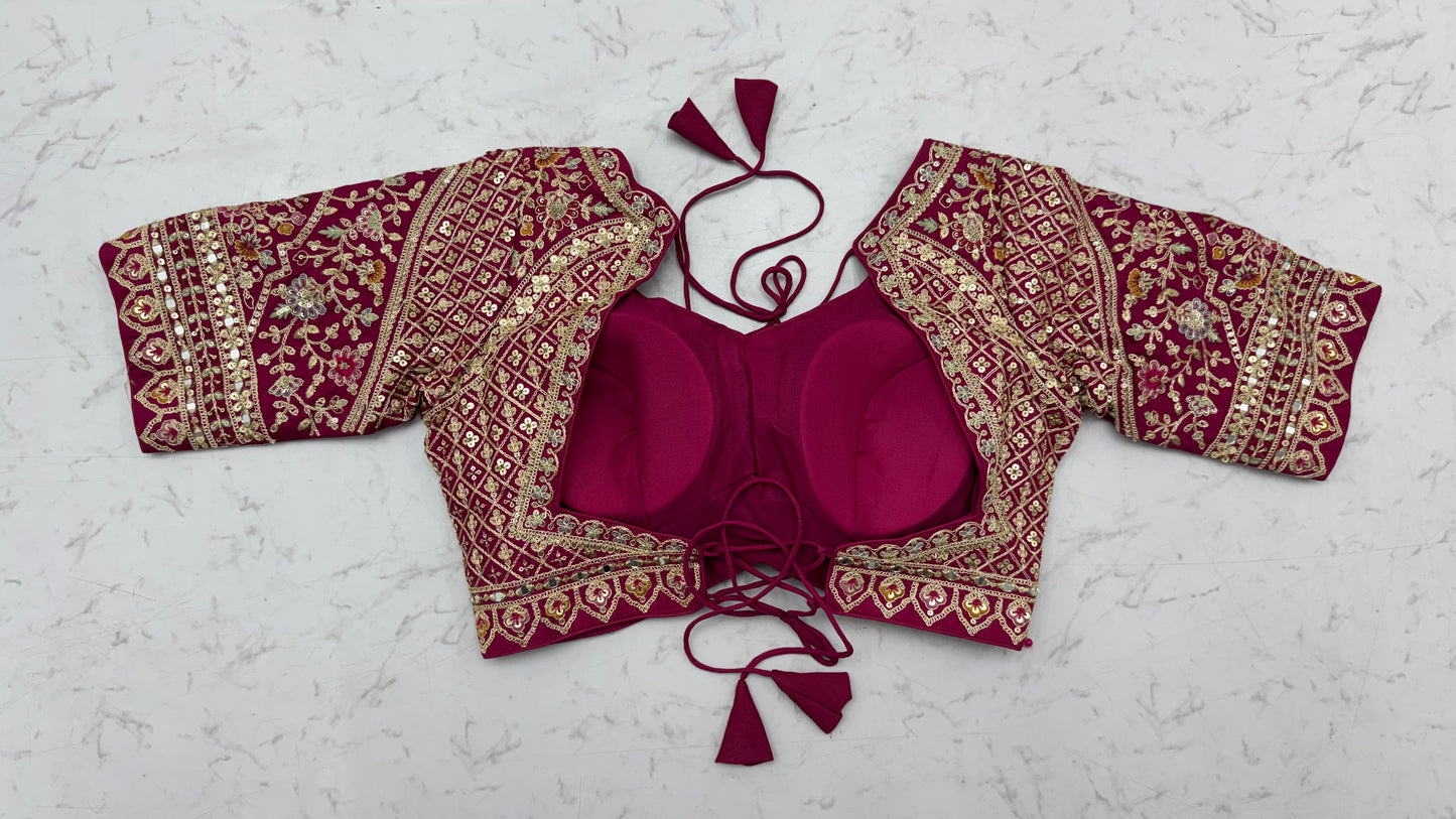 The Pichwai Rani Pink Royal Heritage Embroidered Bridal Lehenga Choli