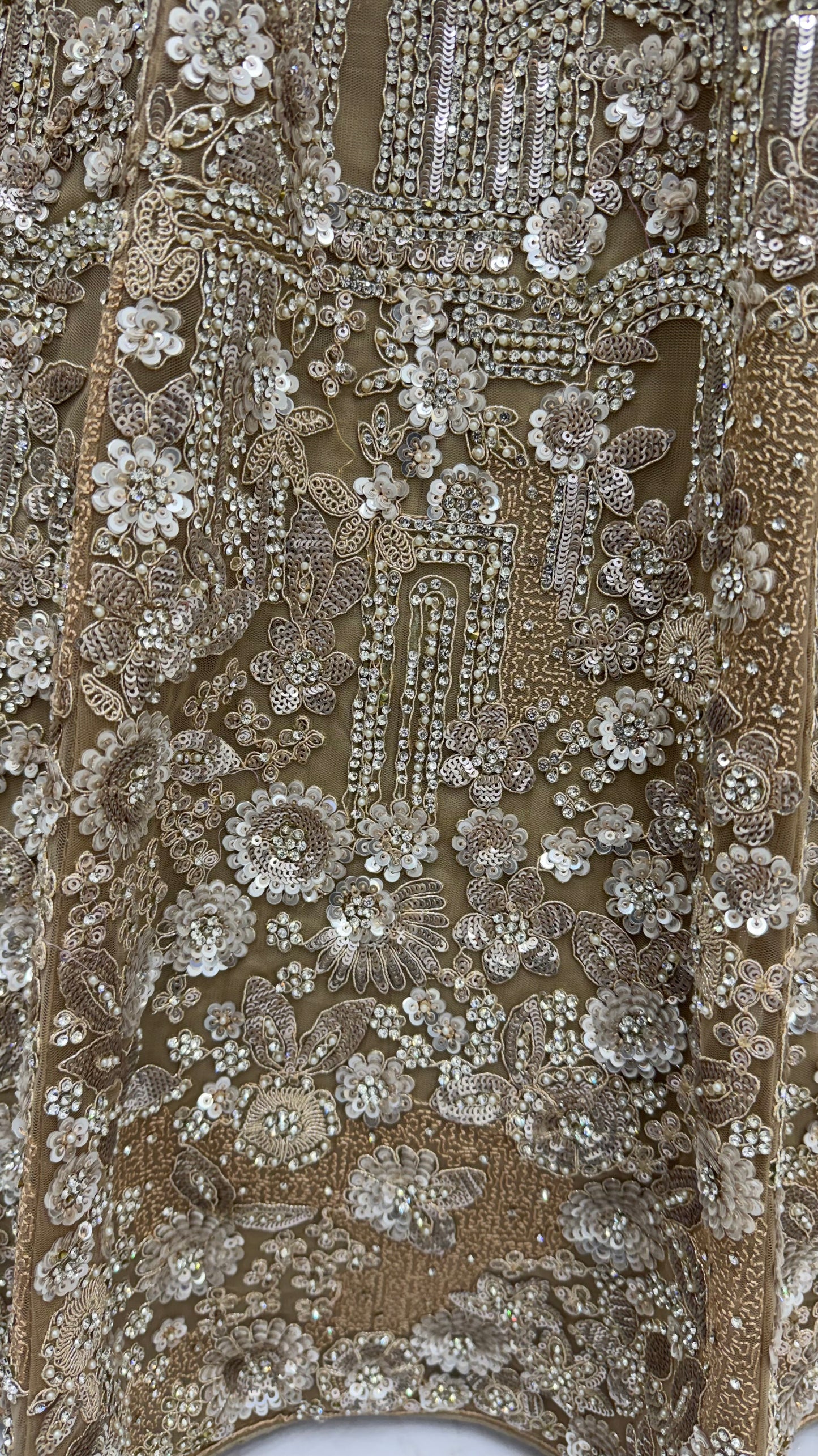 The Golden Hour Antique Gold Heavily Embellished Bridal Lehenga Choli