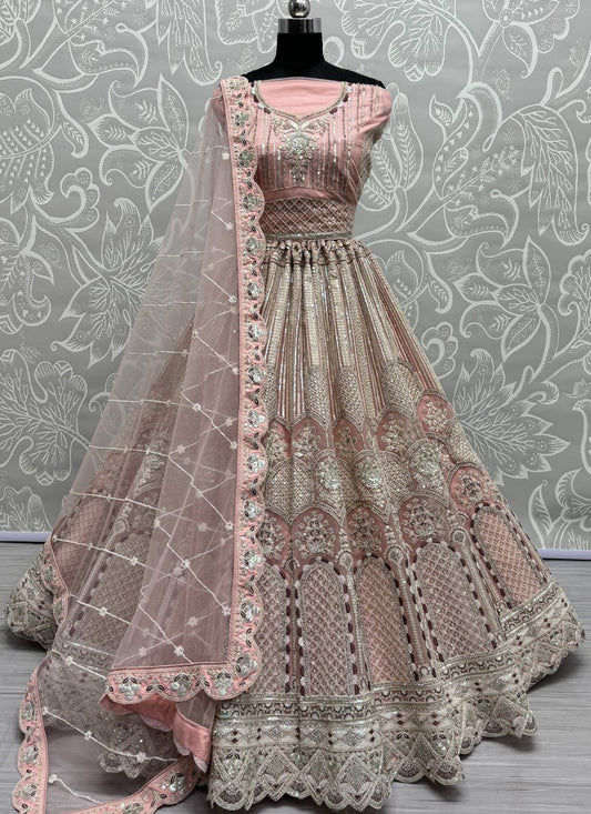 Designer Embroidered in various sequins and dori work Partywear Lehenga choli