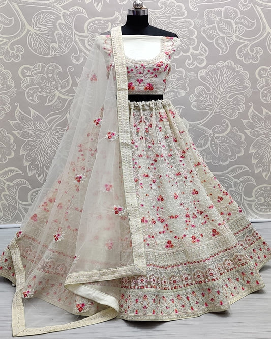 Heavy work coding as well resham embroidered lehenga choli